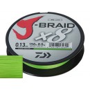 Шнур Daiwa J-Braid X8 Chartreuse 0.16мм 20lb 150м